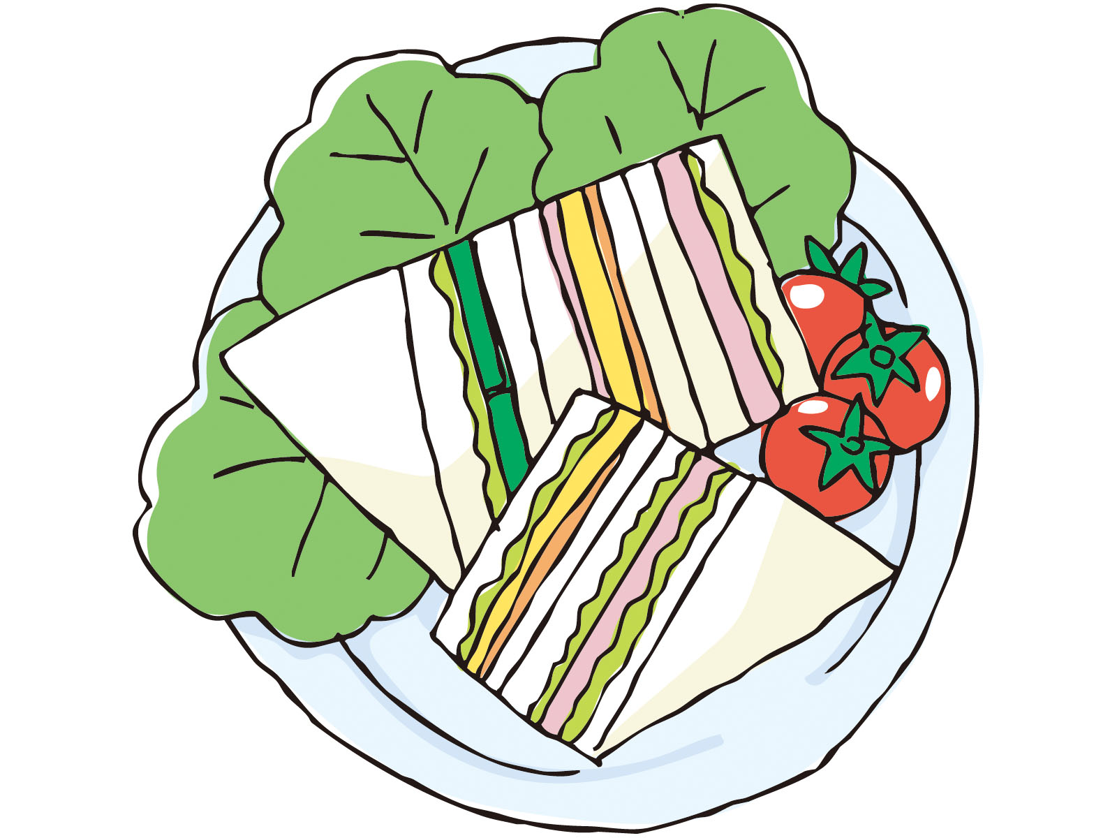 サンドイッチのイラスト