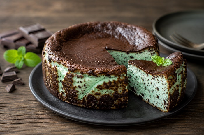 チョコミントチーズケーキ