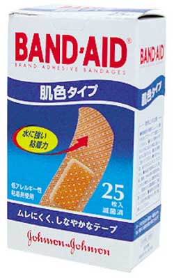 バンドエイド肌色　Ｍサイズ　２５枚入