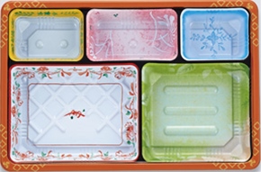ＴＳＲ－ＢＯＸ９０－６０－Ⅳ　夢彩ごぜん　ボックス用中仕切柄　５０枚入　（別売　本体あり）
