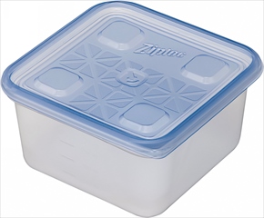 ジップロックコンテナー　正方形　１１００ｍｌ　２個入