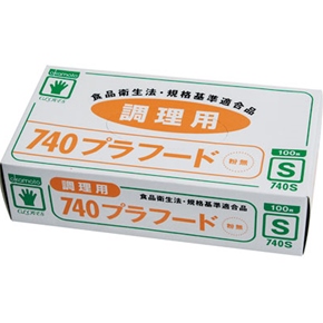 イージーグローブ　プラフード７４０粉無Ｓ　１００枚入