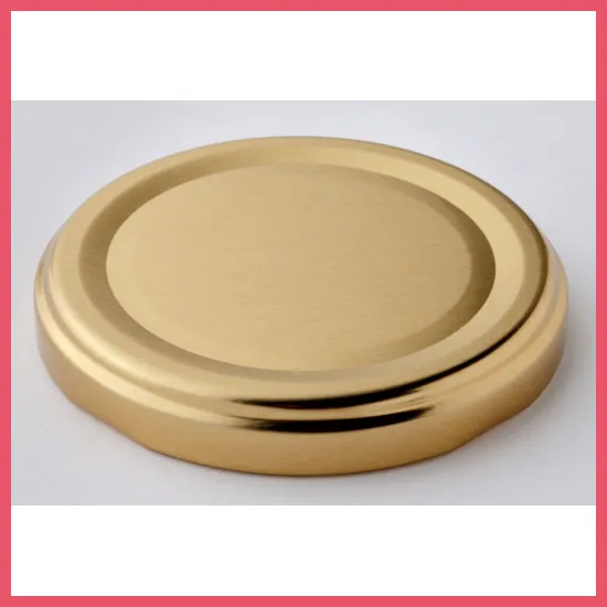 【個人宅・沖縄不可】デザート容器フタ　キャップ６３φゴールド　１２０個入【直送品：Ｂ】