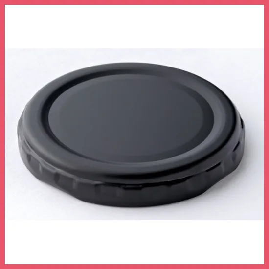 【個人宅・沖縄不可】デザート容器フタ　キャップ６３φ黒　１２０個入【直送品：Ｂ】