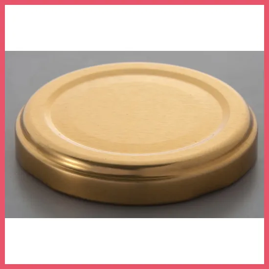 【個人宅・沖縄不可】デザート容器フタ　ビン用キャップ　ゴールド　１４４個入【直送品：Ｂ】
