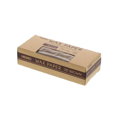 ＷＡＸペーパーフェザーイニシャル茶　１５ー１５　１００枚入り