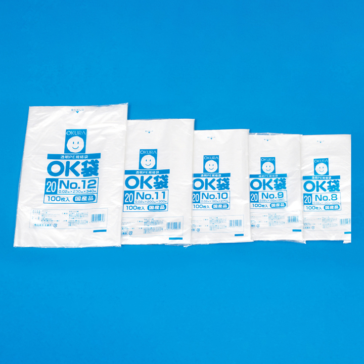 ＯＫ袋（0.02mm）　８号　１００枚入