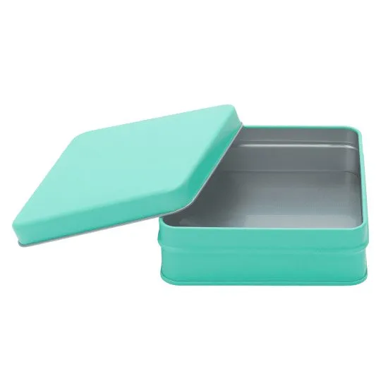 【個人宅・北海道・沖縄不可】Ｃａｎｄｙ缶　スクエア缶　ジュエリーブルー　６０個入【直送品：Ｚ－Ｃ】