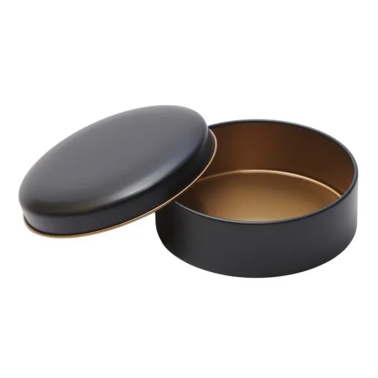 【個人宅・北海道・沖縄不可】Ｃａｎｄｙ缶　ラウンド缶　マットブラック　１５０個入【直送品：Ｚ－Ｃ】