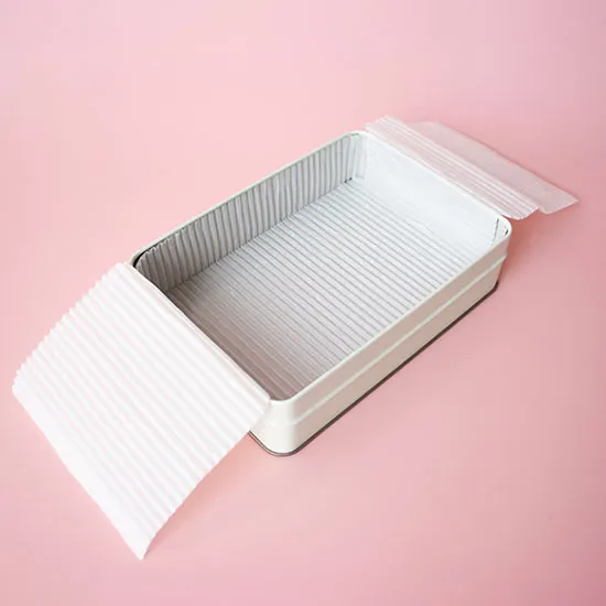 【個人宅・北海道・沖縄不可】カドー缶　Ｍ　専用グラシン紙　６０枚入【直送品：Ｚ－Ｃ】