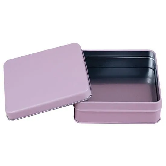 【個人宅・北海道・沖縄不可】Ｃａｎｄｙ缶　スクエア缶　ライラック　６０個入【直送品：Ｚ－Ｃ】