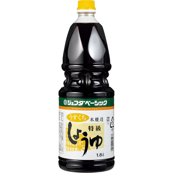 ジェフダベーシック）うすくちしょうゆ　1.8L