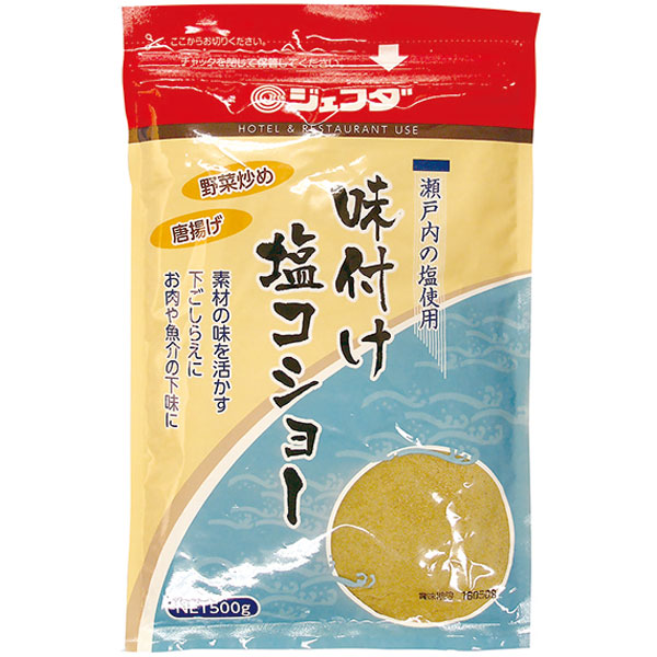 ジェフダ）味付け塩コショー（詰替え用）　500g