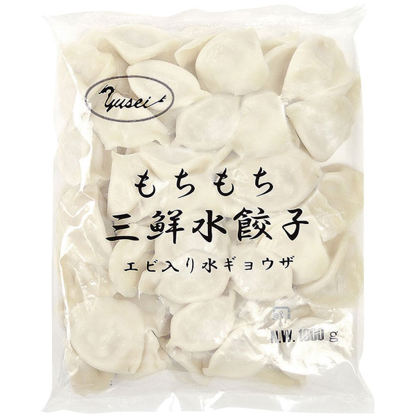 友盛貿易）もちもち三鮮水餃子　1kg（約20g×50個入）