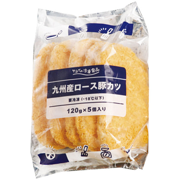 ヤヨイサンフーズ）ごちそう九州産ロース豚カツ　600g（5枚入）