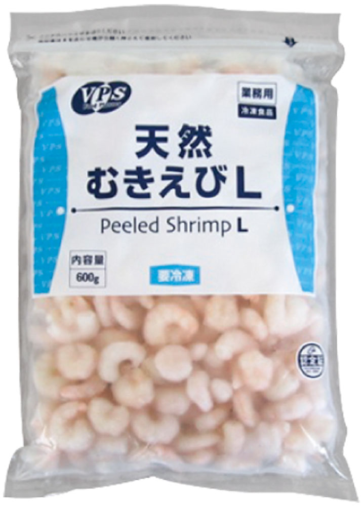 VPS）天然むきえび L（100/200）　1kg NET600g
