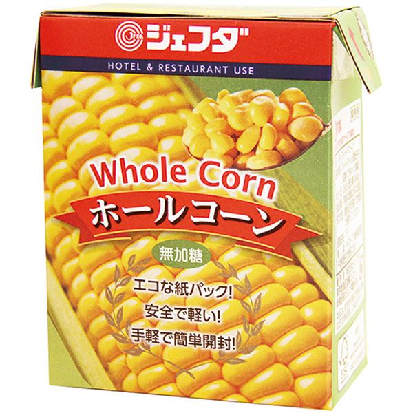 ジェフダ）ホールコーン テトラパック　380g