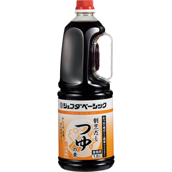 ジェフダベーシック）割烹だしつゆの素　1.8L