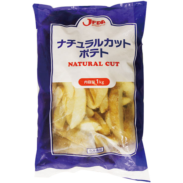 ジェフダ）ナチュラルカットポテト　1kg（約100本入）