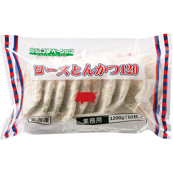 ジェフダベーシック）ロースとんかつ120　約120g×10枚入