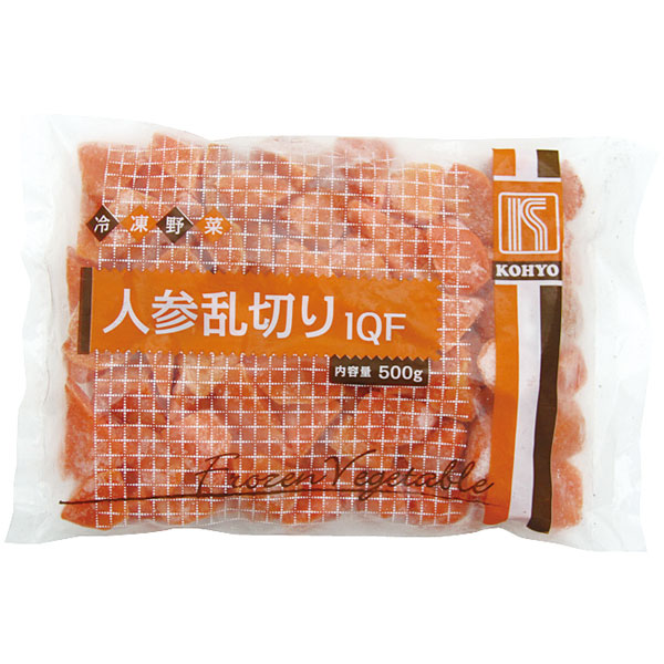 輸入）人参乱切りIQF　500g（約6～9g×60～70個入）