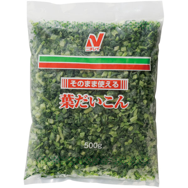 ニチレイフーズ）そのまま使える葉だいこん（自然解凍）　500g