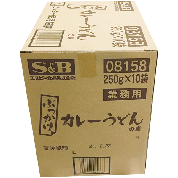 【売尽し】ぶっかけカレーうどんの素　250g×10食入