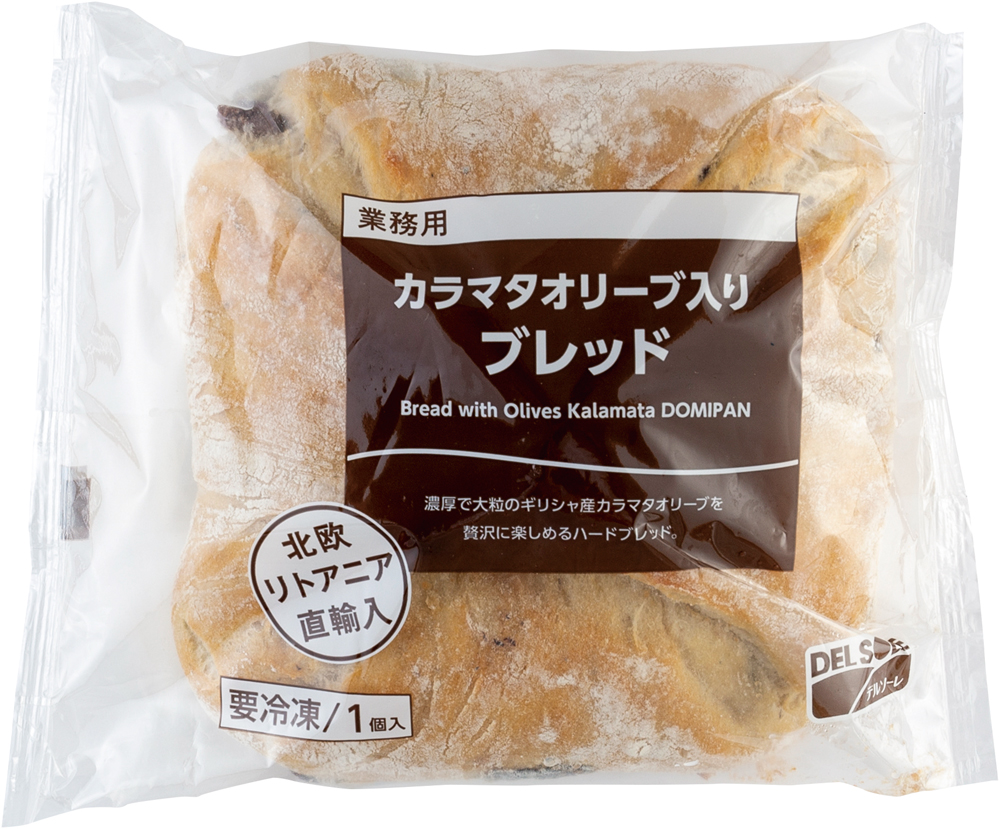 デルソーレ）カラマタオリーブ入りブレッド　350g