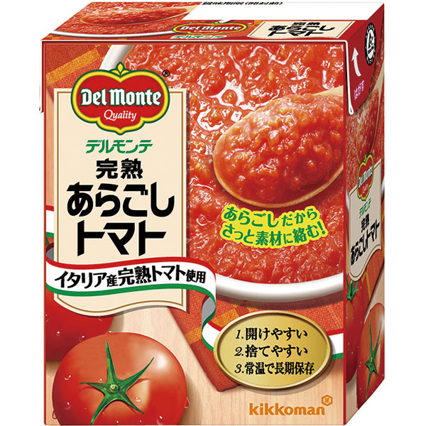 キッコーマン食品）デルモンテ 完熟あらごしトマト　388g