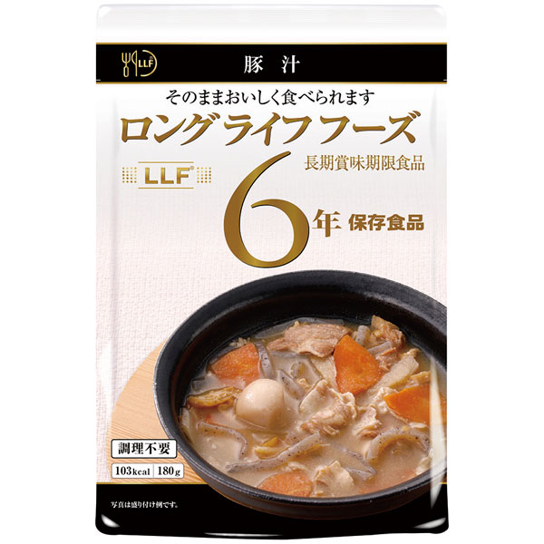 ロングライフフーズ）ロングライフ 豚汁　約180g×50食入