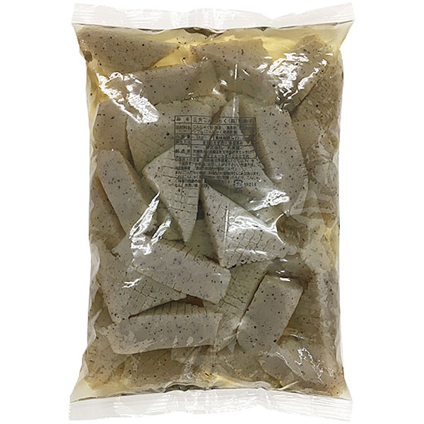 丸実屋）三角こんにゃく（黒）鹿の子　1kg