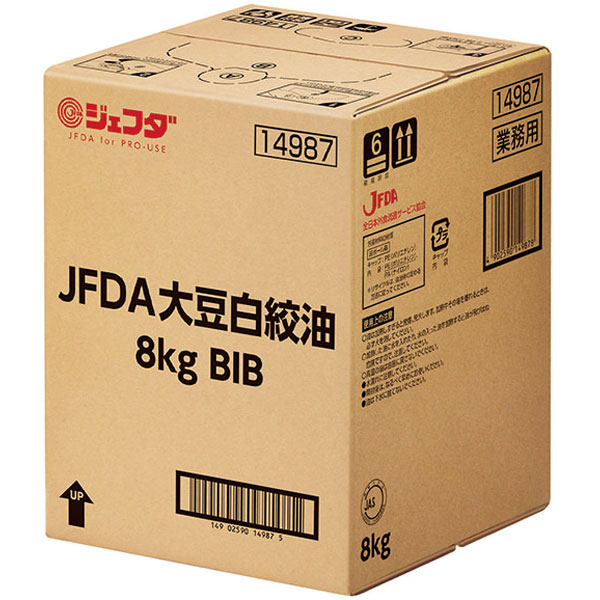 ジェフダ）大豆白絞油　8kgBIB