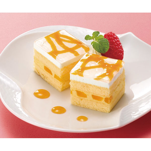 味の素冷凍食品）フリーカットケーキ マンゴー （アルフォンソマンゴーピューレ使用）　390g（カットなし）