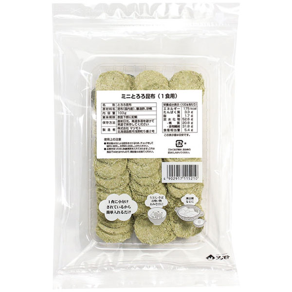 ジーエフシー）ミニとろろ昆布　103g（100食入）