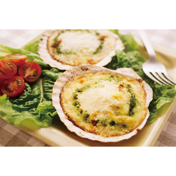 【売尽し】カン喜）殻付貝柱グラタン　180g（3個入）
