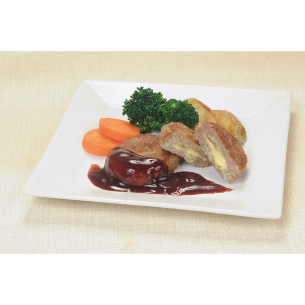 ジェフダ）チーズインハンバーグ（3種のチーズ使用）　600g（10個入）