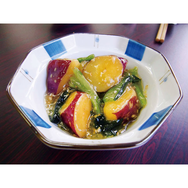 【秋商材】ヤマダイ食品）【A】さつま芋と小松菜のほっくり和風生姜あん 　800g