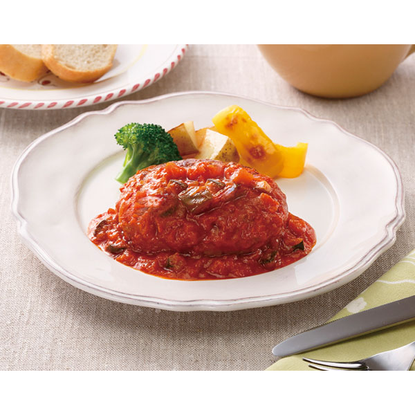 トマトソースdeチーズ入りハンバーグ　180g（正味105g、タレ75g）
