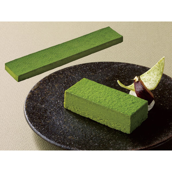 味の素冷凍食品）フリーカットケーキ 抹茶テリーヌ（北川半兵衞商店の宇治抹茶使用）　485g（カットなし）