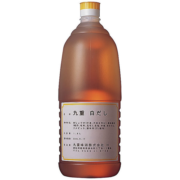 【赤札市】九重味淋）九重 白だし　1.8L