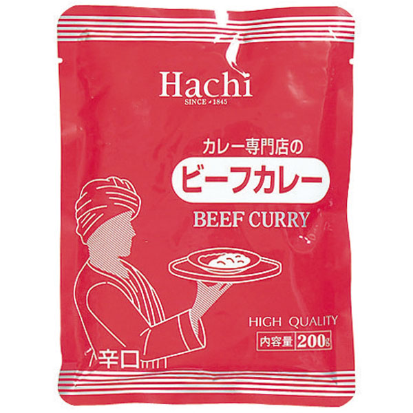 ハチ食品）カレー専門店のビーフカレー辛口　1食200g