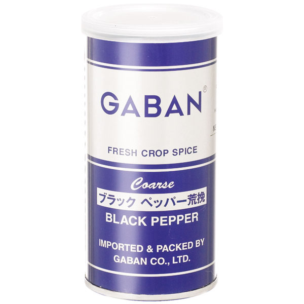 ギャバン）ブラックペッパー（荒挽）　100g缶