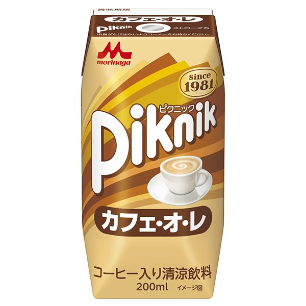 【新商品】森永乳業）ピクニック　カフェオレ（プリズマ）（２００ｍｌ）