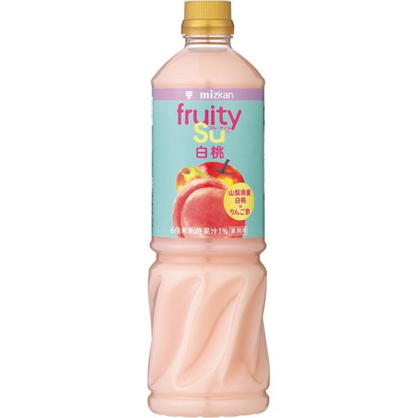 【新商品】Mizkan）業務用フルーティス りんご酢白桃（6倍濃縮）1000ml