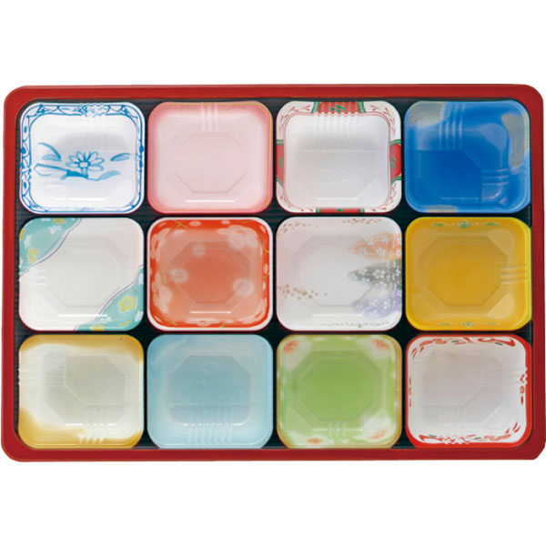 ＴＳＲ－ＢＯＸ９０－６５－１　夢彩ごぜんボックス　中仕切　柄付　５０枚入　（別売　本体あり）