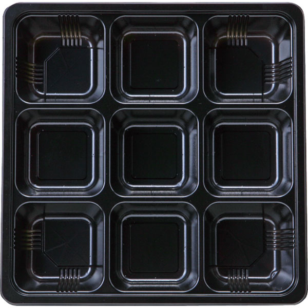 ＴＳＲ－ＢＯＸ７０－７０－３　夢彩ごぜんボックス　中仕切　黒　５０枚入　（別売　本体あり）