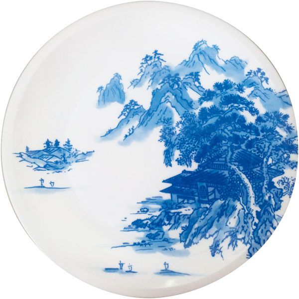 丸皿　Ｄ－３７　山河　１０枚入