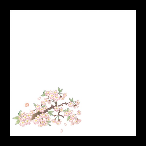 耐油天紙　５寸　山桜（３～４月）　１００枚入