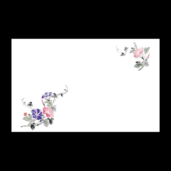 テーブルマット尺３＃２３４　朝顔　１００枚入