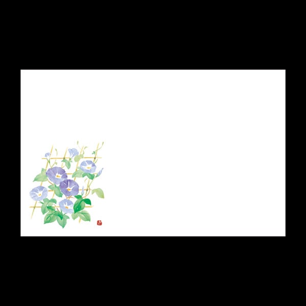 テーブルマット尺３＃３２１　朝顔竹垣　１００枚入